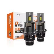 Set de 2 becuri conversie LED D2S, putere 150w, 18000LM, Alb Rece 6000K, Instalare Plug & Play, ventilator racire