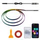 Banda ambientala auto RGB – Symphony, control App & telecomanda, 110 + 35 cm, alimentare usb