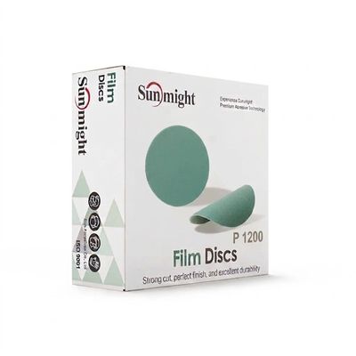 Disc abraziv fara gauri Sunmight Green Film Disc, 75mm, granulatie p1200