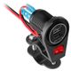 Incarcator Telefon, 2 x Porturi USB, pentru Motocicleta/Bicicleta Electrica, cu Buton, Fixare pe Ghidon sau Oglinda, Lungime Cablu 1.5M