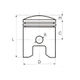 Kit piston scuter 2T 125cc Yamaha RX125 (56mm)