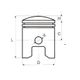 Kit piston scuter / moped Simson S51 49cc 2T 38.50 mm