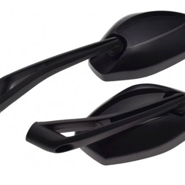 Set oglinzi moto si ATV, filet M8x1.25, model romb, culoare negru