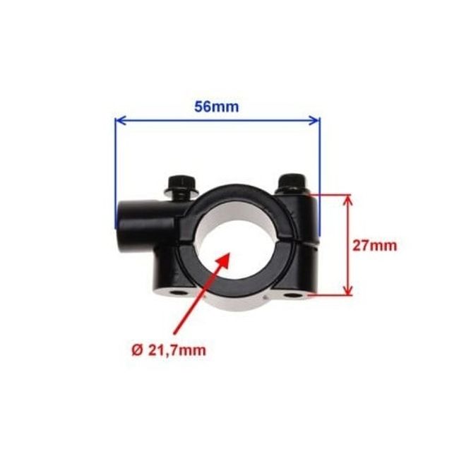 Set adaptor prindere oglinzi colier - surub (Ø 8mm)