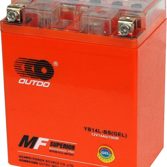 Baterie Moto OUTDO Gel 12V 14 Ah YB14L-BS