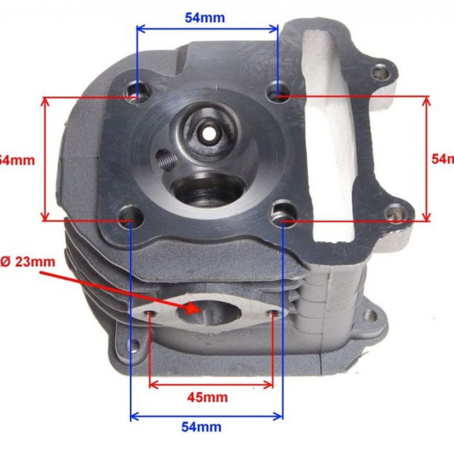 Chiulasa scuter 4T GY6 150cc, 57,40 mm