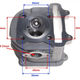 Chiulasa scuter 4T GY6 150cc, 57,40 mm