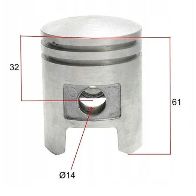 Set motor / kit cilindru Minsk 125cc 2T, 52 mm
