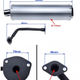 Toba / esapament scuter GY6 125-150cc, aluminiu
