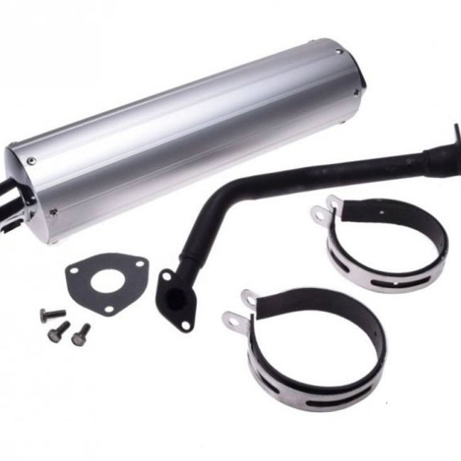 Toba / esapament scuter GY6 125-150cc, aluminiu