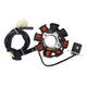 Magnetou / stator aprindere scuter GY6 50cc, 80cc, 8 bobine, 4 fire