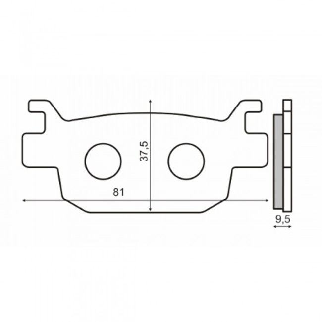 Set placute frana scuter Suzuki Burgman 125cc-200cc , Honda Jazz 250cc, SH 300cc, RMS Italia