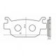 Set placute frana scuter Suzuki Burgman 125cc-200cc , Honda Jazz 250cc, SH 300cc, RMS Italia
