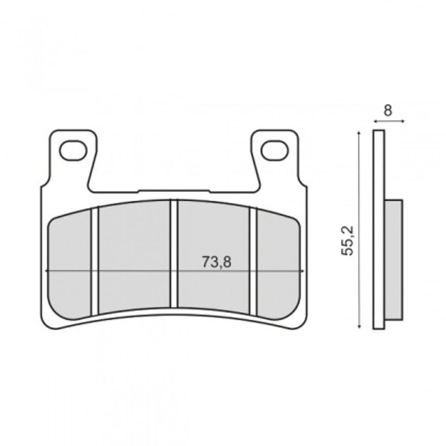 Set placute frana fata Honda CBR 600