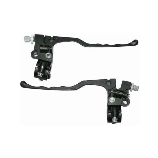 Set 2 manete frana cu suport oglinzi pentru scuter