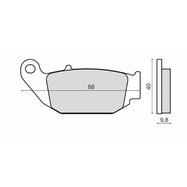 Set placute frana Honda MSX 125cc RMS Italia