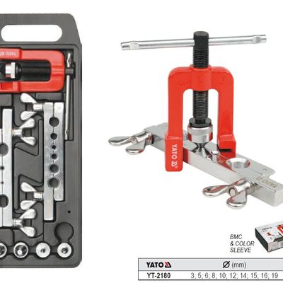 Set pentru mansonarea tevilor Yato YT-2180, 3-19 mm, 7 piese