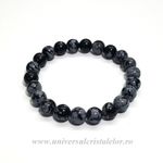 Bratara obsidian fulg de nea