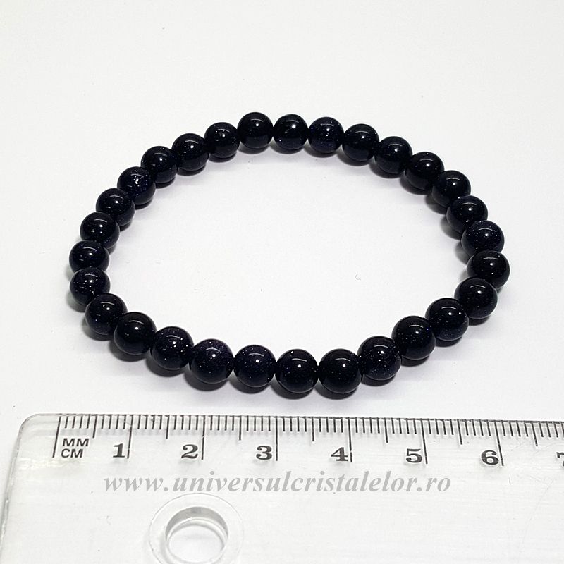 Bratara obsidian negru