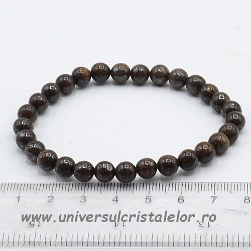 Bratara bronzit rotund - 4 mm