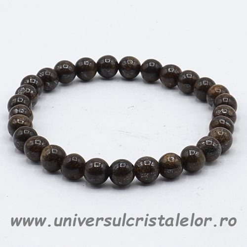 Bratara bronzit rotund - 4 mm