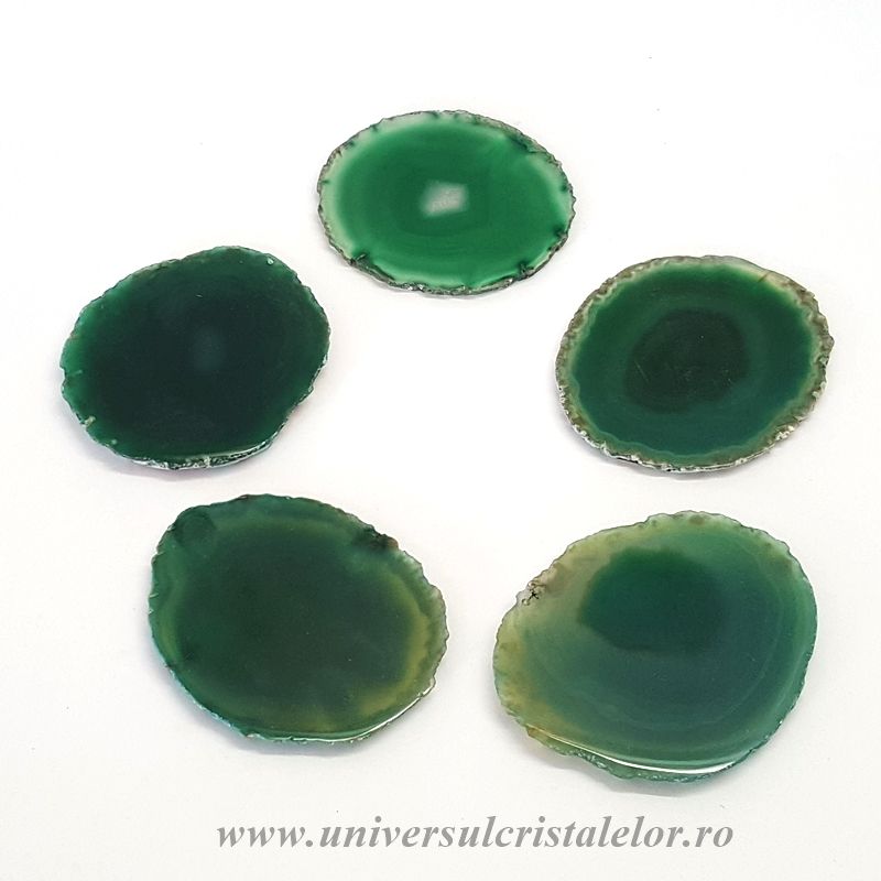 Felie agat verde