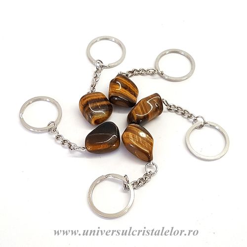 Breloc ochi de tigru 