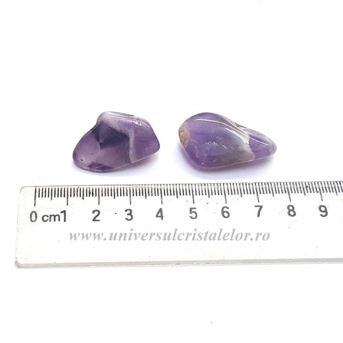 Ametist chevron piatra rulata