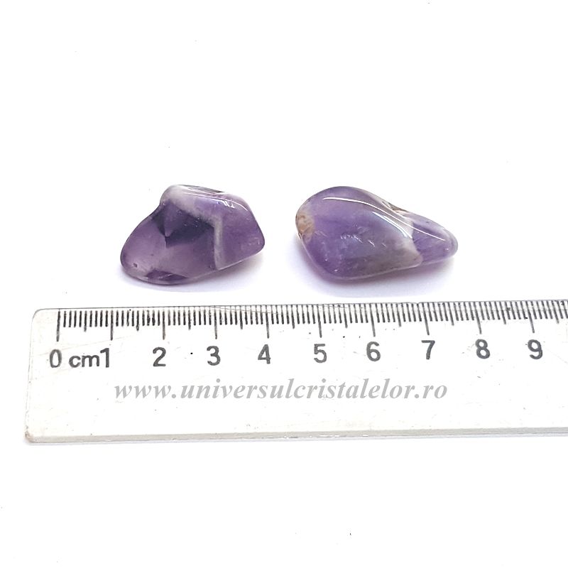 Ametist chevron piatra rulata