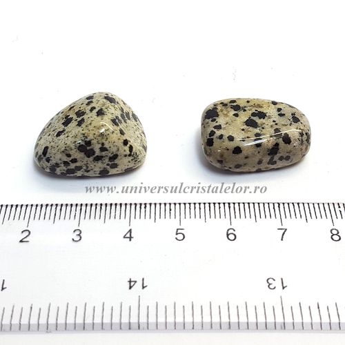 Jasp dalmatian piatra rulata