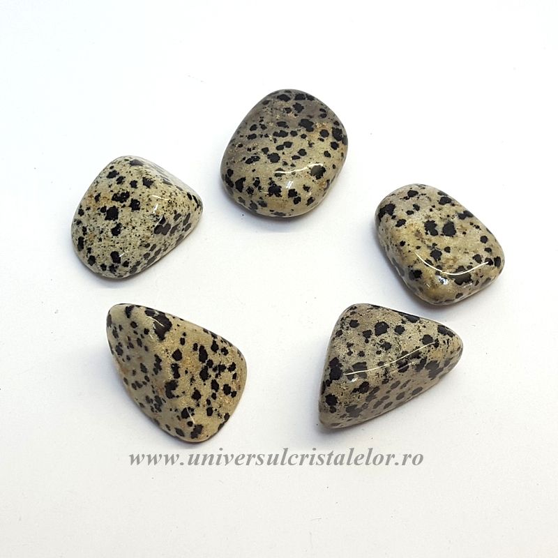 Jasp dalmatian piatra rulata