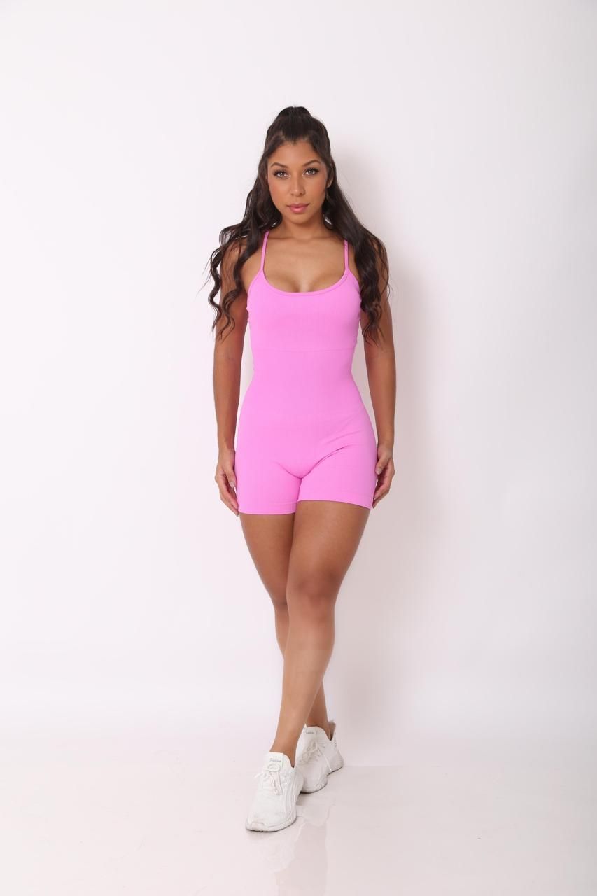 Macaquinho rosa com alças reguláveis - Imagem 4