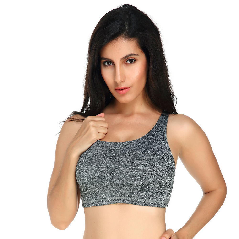 Banggood KISSLACE Seamfree Padded Wireless Full Coverage Back Criss-Cross Straps Sports Bras