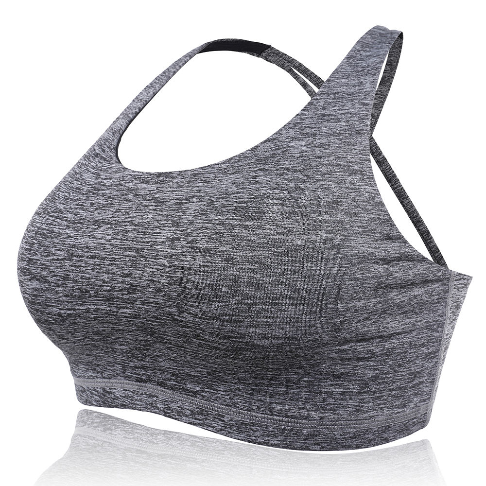 Banggood KISSLACE Seamfree Padded Wireless Full Coverage Back Criss-Cross Straps Women Sports Bras