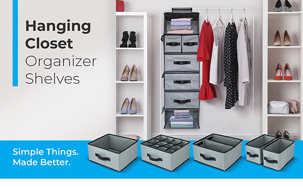 Hanging Closet Organizer Shelves