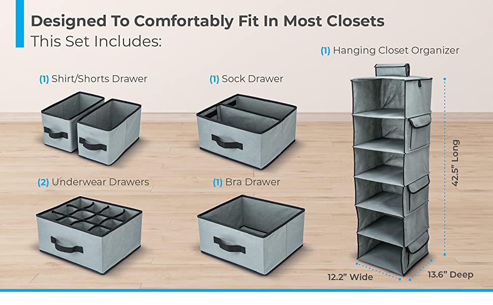 Hanging Closet Organizer Shelves