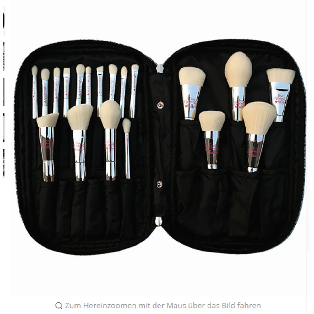 Professional 19pcs Makeup Brushes Live Set Beauty Full Silver Cosmetic Brush Kit with Bag Face Eye Makeup Collection