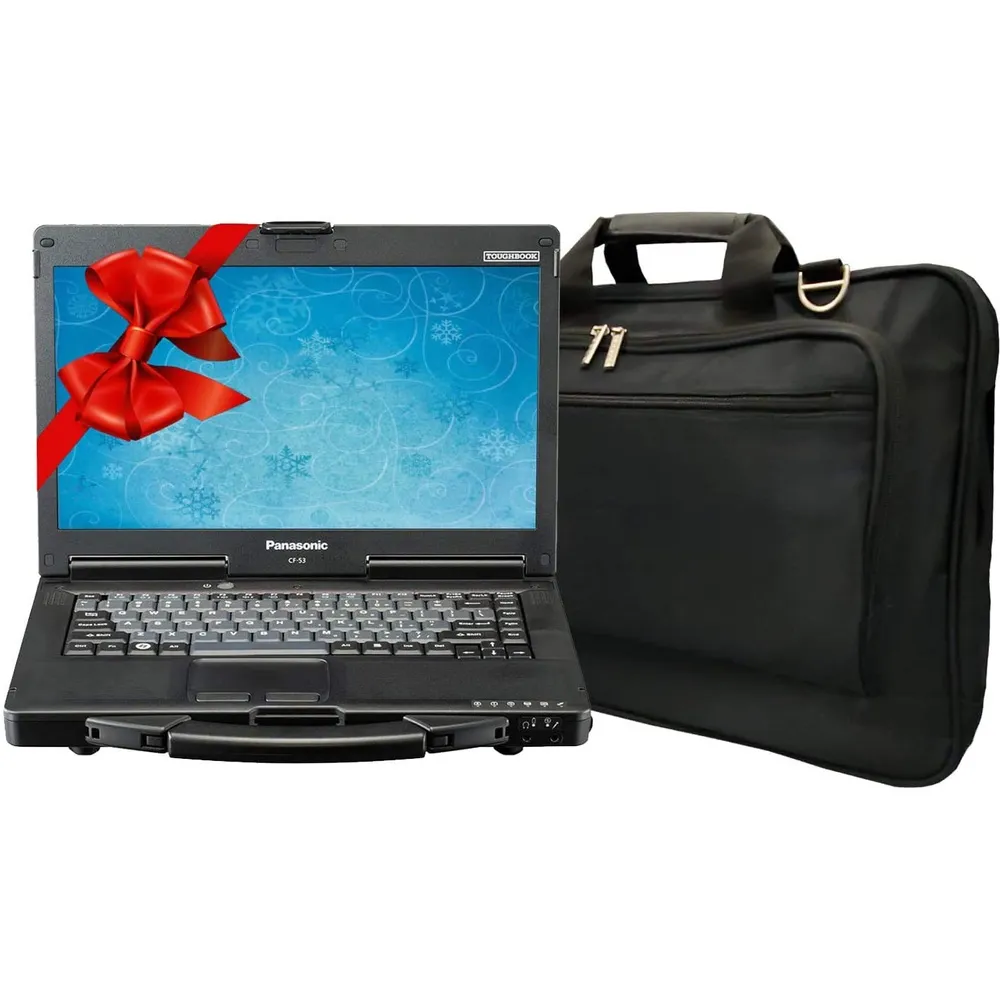 Panasonic Toughbook CF-53 Laptop PC, Intel i5-2520M 2.5GHz, 16GB RAM, 1TB SSD, Windows 10, Touchscreen, Laptop Bag (Renewed)