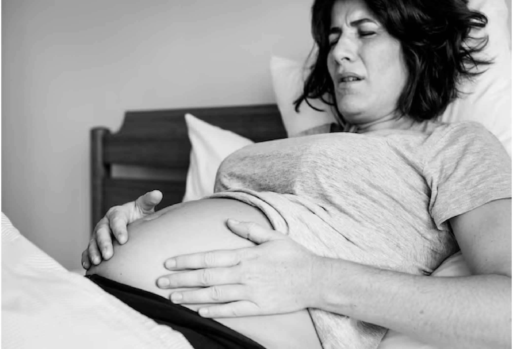 TV influence on pregnancy, childbirth. Television and Laptop Radiation  During Pregnancy. Faceless portrait of pregnant woman watching television  with Stock Photo - Alamy