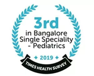 Award of 3rd in Bangalore's Single Speciality Pediatrics - Ovum Hospitals