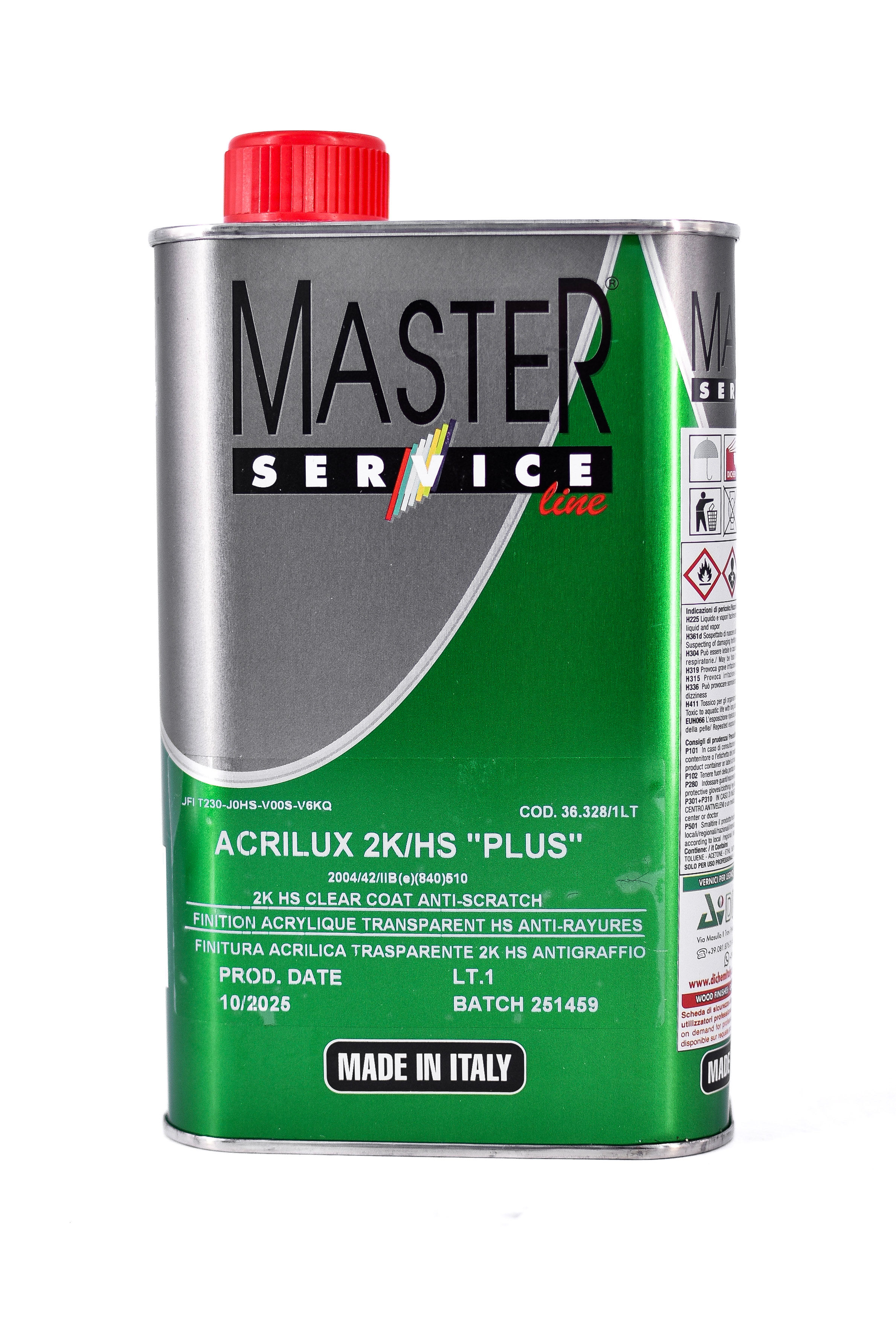Лак ACRULIUX 2K/HS PLUS 1л ( затвердник 500мл, UNIHARD 600)  Dichem 36.328 ( Некомплект)
