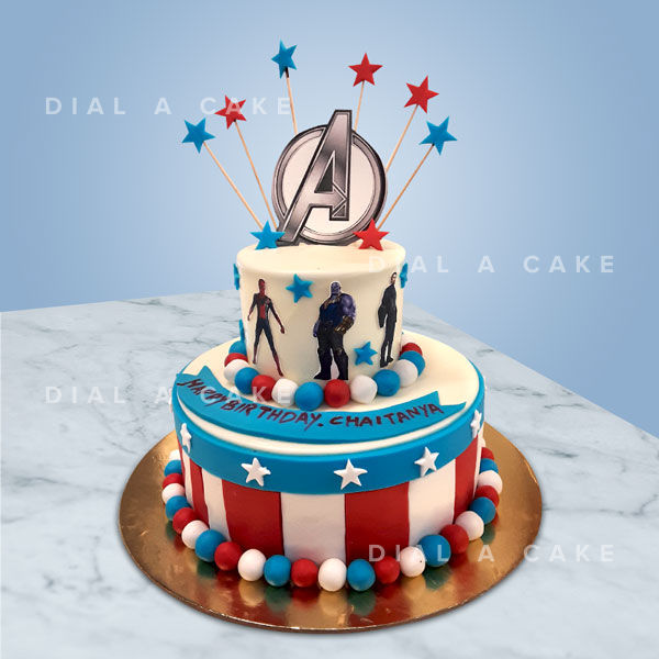 Avengers Theme Cake | Kids Cake Designs Noida & Gurgaon - Creme Castle