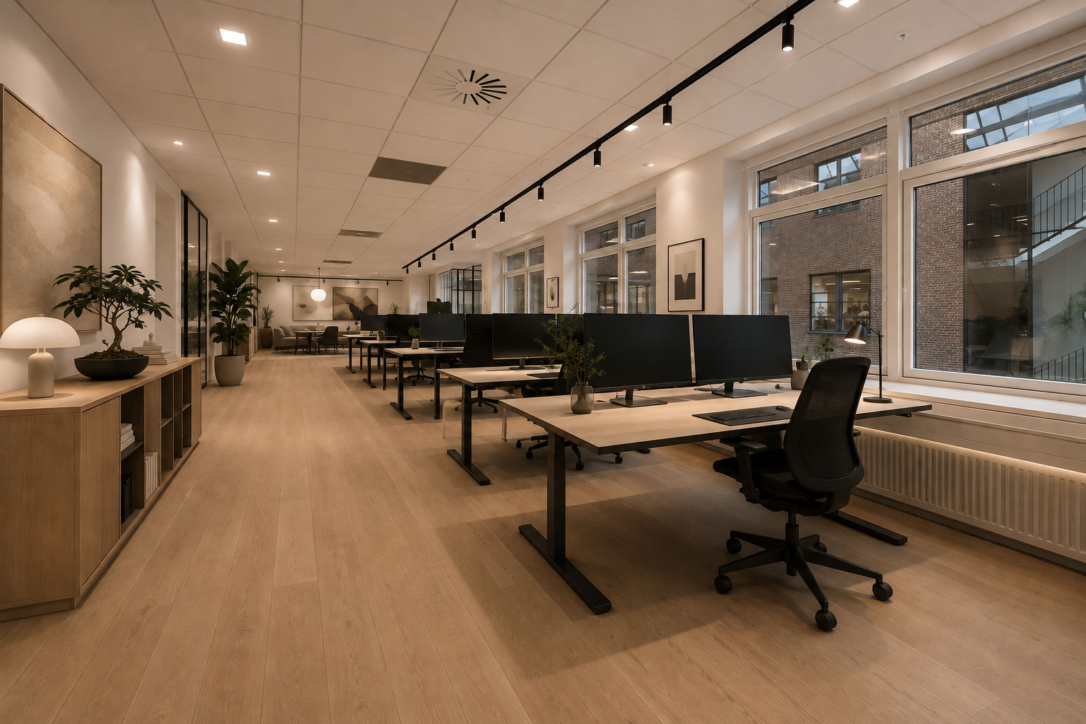 Unikt kontor lige ved Valby Station med plads til mange medarbejdere