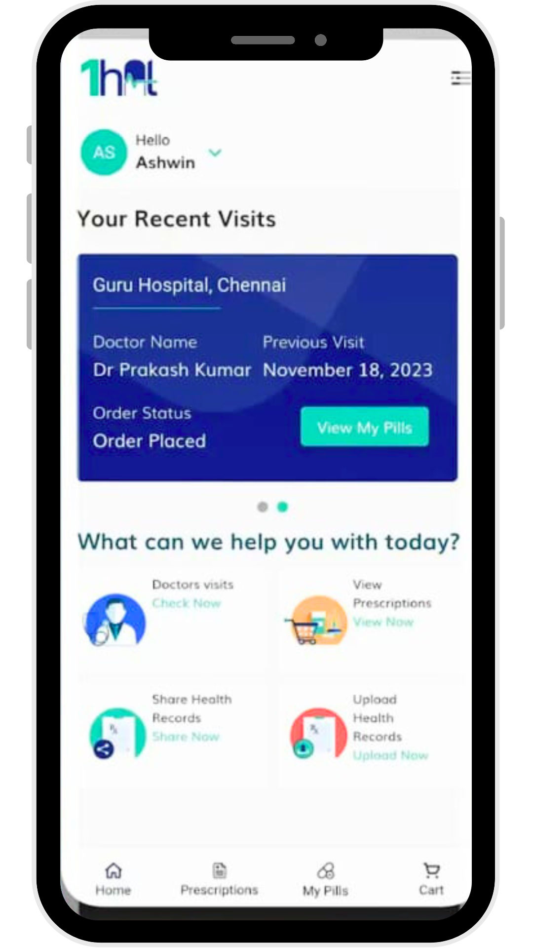 1Hat Digital Doctor Mobile App 1
