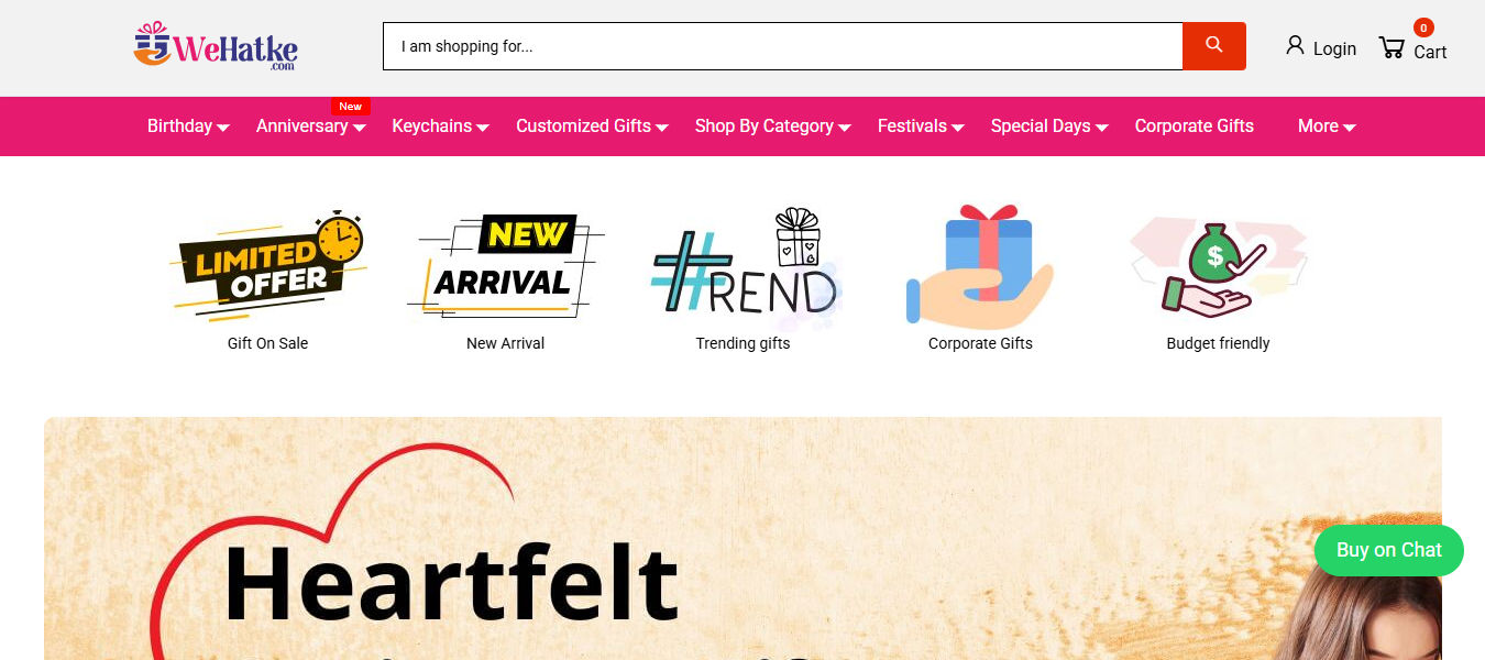 Wehatke E-Commerce Website 1