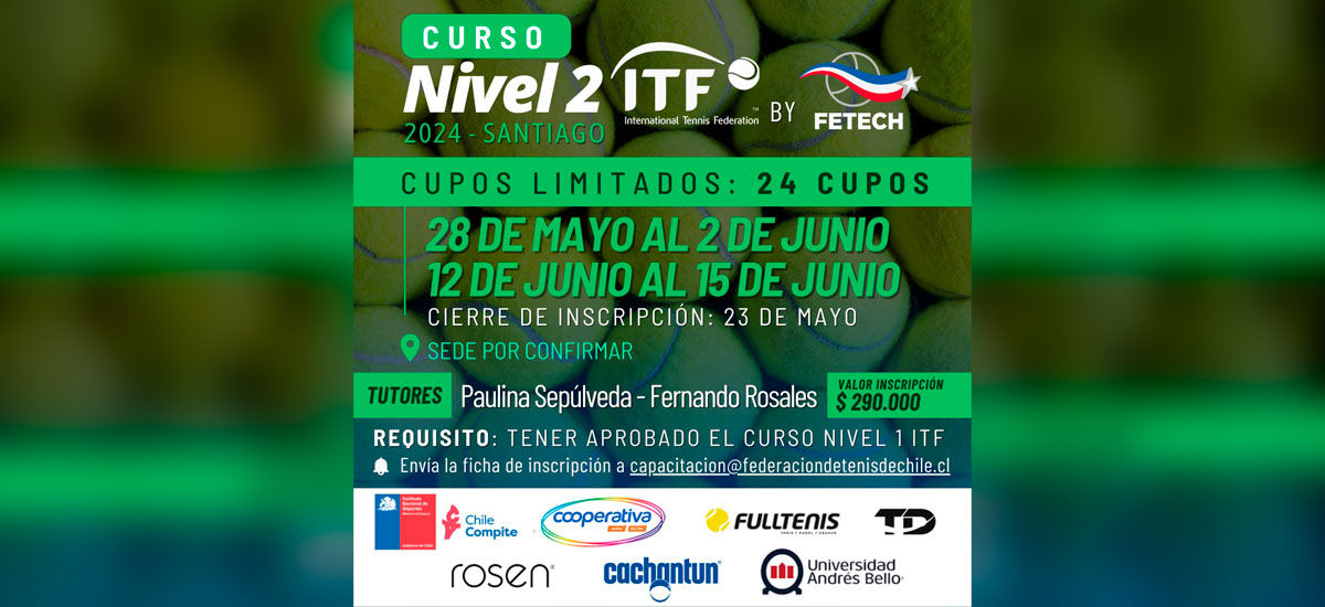 El Área de Capacitación anuncia el Primer Curso Nivel 2 ITF del año