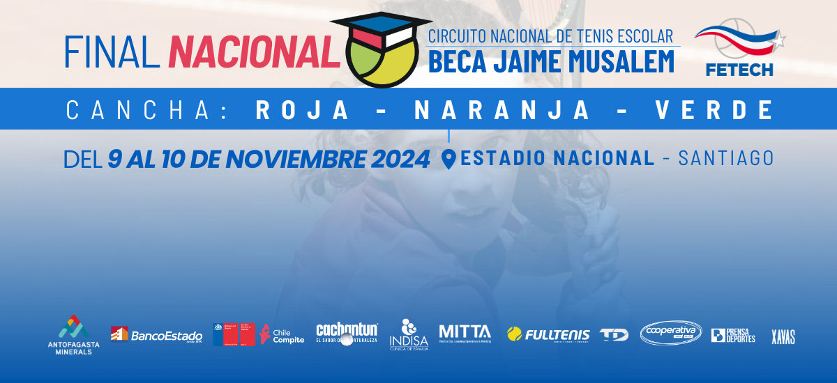 Cuadros y Programación Nacional Escolar Federado Infantil 2024