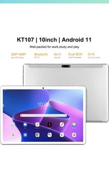 Tablette LULUGTI 10 Android 11, 4Go RAM, 64Go ROM, Caméra 2+8MP, WiFi 2,4GHz, IPS 800x1280 FHD, Batterie Longue Durée (Argent)