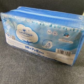 Serviettes hygiéniques jetables Unihope, douces en coton, haute absorption, 30 pièces