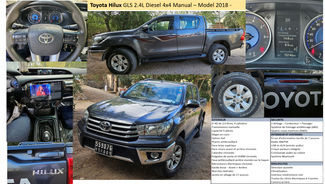 Toyota Hilux GLS 2018 Diesel 4x4 - Très bon état